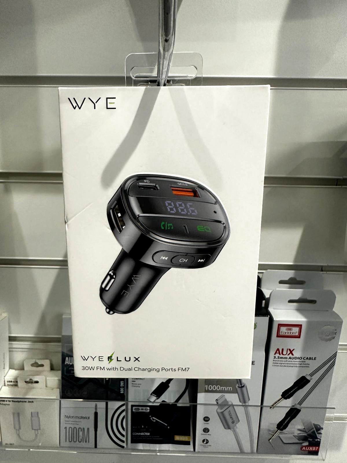 WYE accessories display